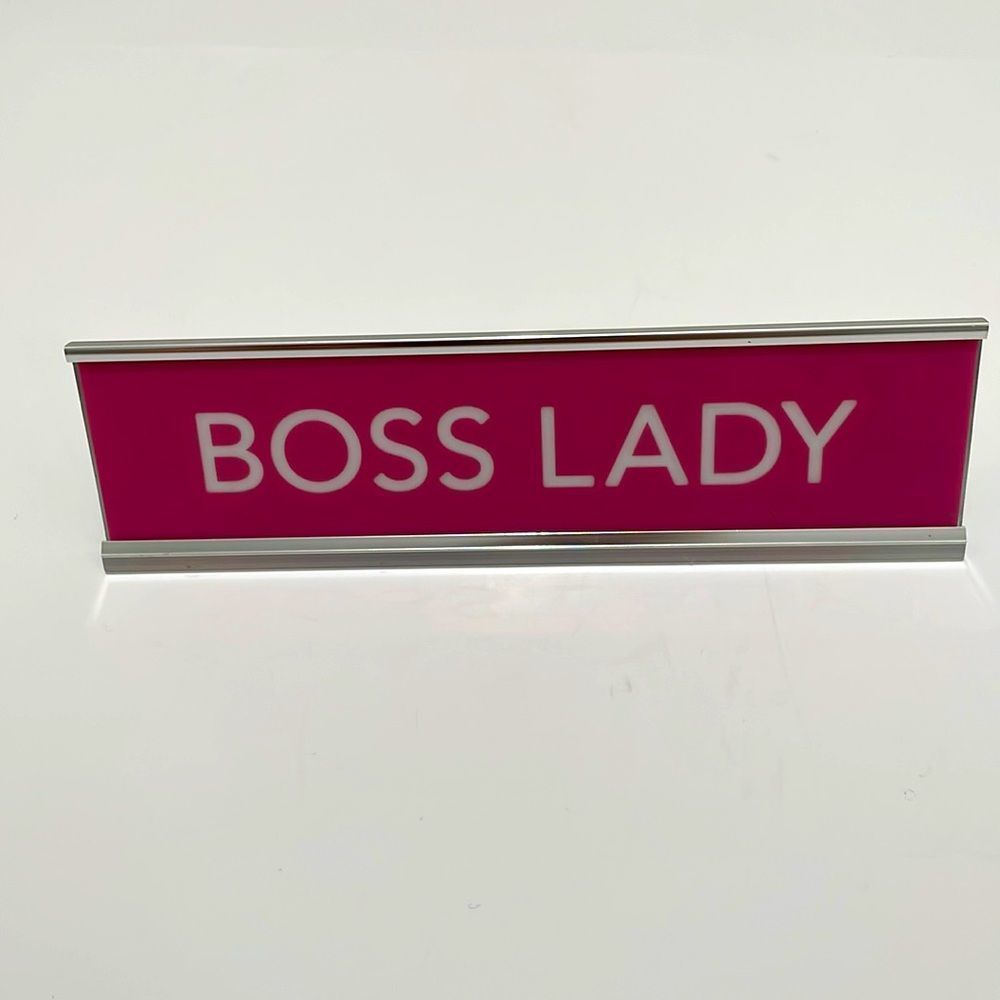COPY - Desk plate Boss Lady for your posh room - Picture 2 of 7